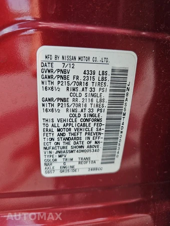 2013 Nissan Rogue S – miniatura 14