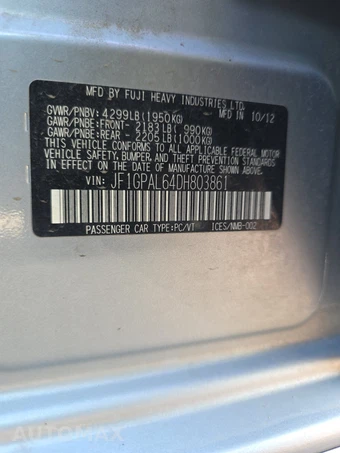 2013 Subaru Impreza 5-Door 2.0i Sport Premium Hatchback – miniatura 14
