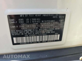 2013 Subaru Outback 2.5i Premium – miniatura 2