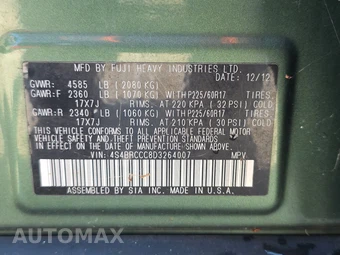 2013 Subaru Outback 2.5i Premium – miniatura 14