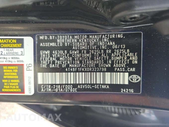 2013 Toyota Camry LE – miniatura 5