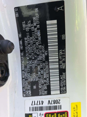 2013 Toyota Sienna Limited 7-Passenger 119.3" WB - miniatura 2