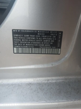 2013 Volkswagen Jetta SE Sedan w/Convenience – miniatura 14