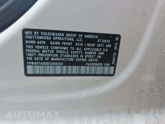 2013 Volkswagen Passat 2.5L S – miniatura 5