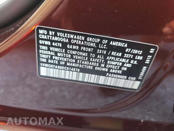 2013 Volkswagen Passat 2.5L SEL - miniatura 5