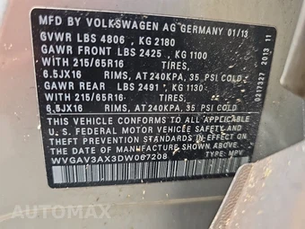 2013 Volkswagen Tiguan S - miniatura 14