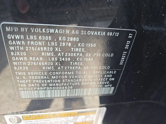 2013 Volkswagen Touareg TDI Sport w/Navigation - miniatura 14