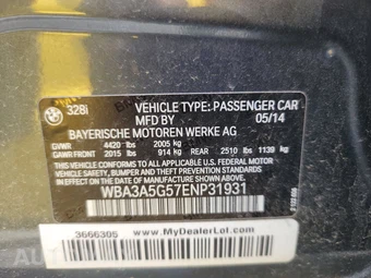 2014 BMW 3 Series Sedan 328i - miniatura 14