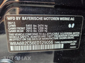 2014 BMW 6 Series Gran Coupe 650i Sedan - miniatura 32