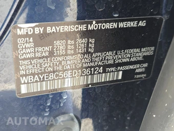2014 BMW 7 Series Sedan 750Li – miniatura 14