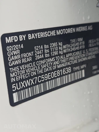 2014 BMW X3 Sports Activity Vehicle xDrive35i - miniatura 14