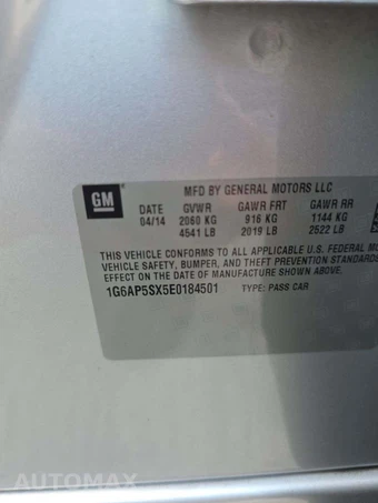 2014 Cadillac CTS Sedan 1SC – miniatura 2