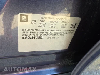 2014 Chevrolet Cruze 1LT 1SD – miniatura 14