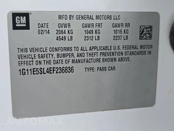 2014 Chevrolet Malibu LT 2LT – miniatura 14