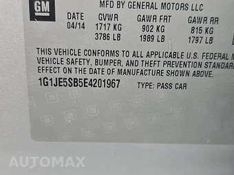 2014 Chevrolet Sonic LTZ Sedan 1SF - miniatura 15