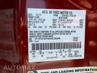 2014 Ford F-150 FX4 Crew Cab Short Bed - miniatura 41