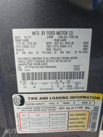 2014 Ford F-150 FX4 Crew Cab Short Bed - miniatura 14