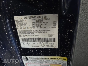 2014 Ford F-150 Lariat Crew Cab Short Bed - miniatura 14
