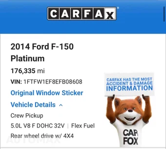 2014 Ford F-150 Platinum Crew Cab Short Bed - miniatura 3