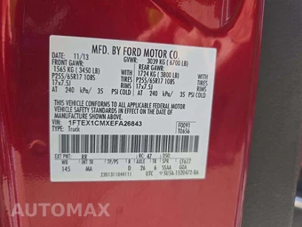2014 Ford F-150 XLT Extended Cab Medium Bed w/Rear Doors – miniatura 2