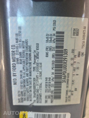 2014 Ford Fusion Hybrid SE – miniatura 13