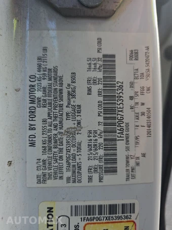 2014 Ford Fusion S – miniatura 14