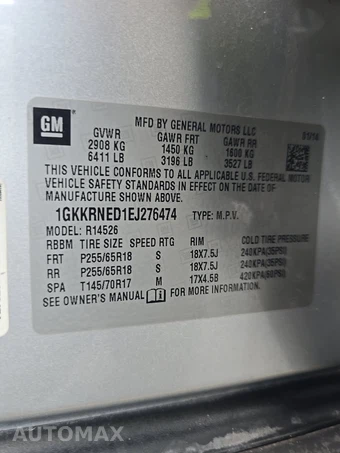 2014 GMC Acadia SLE-1 3SA – miniatura 14
