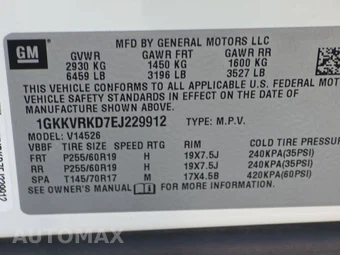 2014 GMC Acadia SLT-1 4SA – miniatura 15