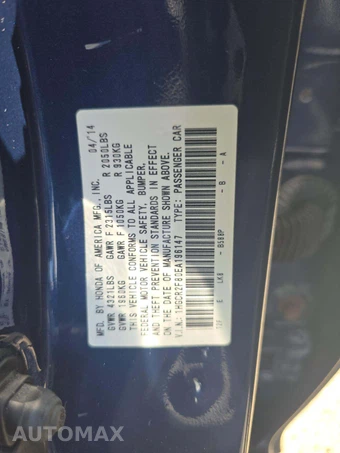 2014 Honda Accord Sedan EX-L - miniatura 5