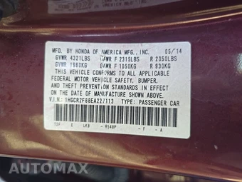 2014 Honda Accord Sedan EX-L - miniatura 14
