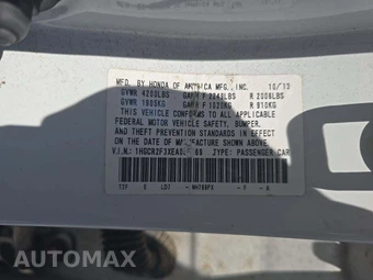 2014 Honda Accord Sedan LX - miniatura 2