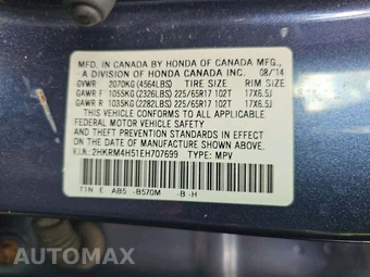 2014 Honda CR-V EX – miniatura 5