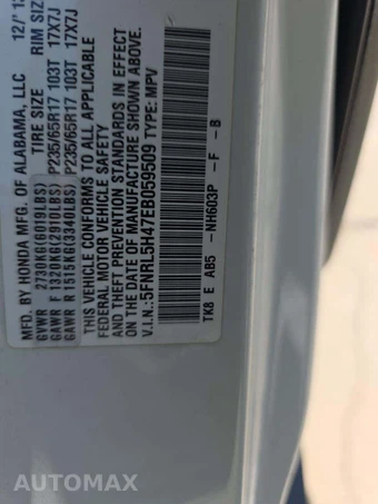2014 Honda Odyssey EX 118.1" WB - miniatura 2