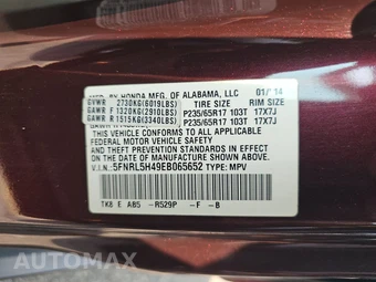 2014 Honda Odyssey EX 118.1" WB – miniatura 15