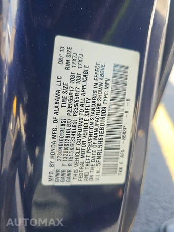 2014 Honda Odyssey EX-L w/Navigation – miniatura 15
