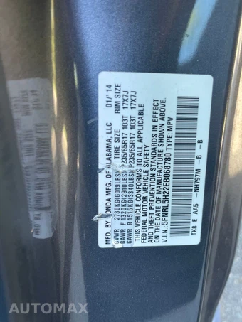 2014 Honda Odyssey LX 118.1" WB - miniatura 40