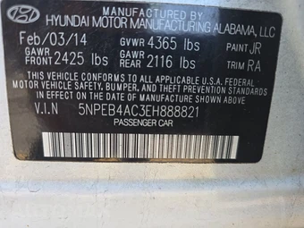 2014 Hyundai Sonata GLS – miniatura 14