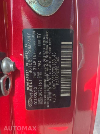 2014 Hyundai Veloster w/Red Interior – miniatura 2