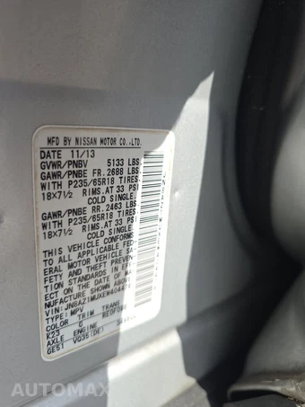2014 Nissan Murano S – miniatura 16