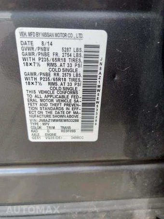 2014 Nissan Murano SV – miniatura 7