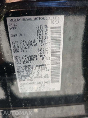 2014 Nissan Pathfinder SV – miniatura 5