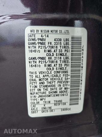 2014 Nissan Rogue Select S – miniatura 5
