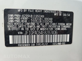 2014 Subaru Impreza 5-Door 2.0i Premium Hatchback – miniatura 14
