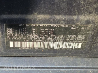 2014 Subaru Legacy 2.5i Premium – miniatura 14