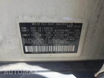 2014 Subaru Outback 2.5i Limited – miniatura 18