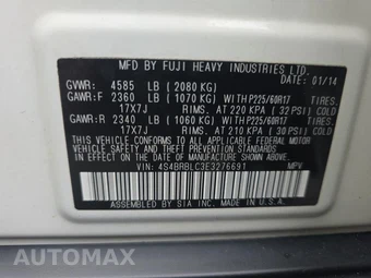 2014 Subaru Outback 2.5i Limited – miniatura 18