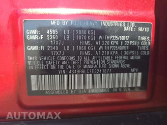 2014 Subaru Outback 2.5i Limited – miniatura 5