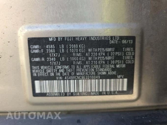 2014 Subaru Outback 2.5i Limited - miniatura 5