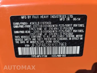 2014 Subaru XV Crosstrek 2.0i Limited - miniatura 14