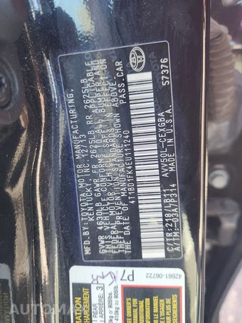 2014 Toyota Camry Hybrid XLE - miniatura 14
